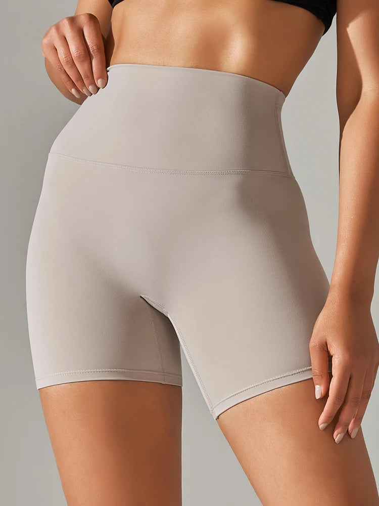 Women's Sports Short Yoga Leggings Squat Proof High Waist Fitness Tight Shorts Quick-Drying Cycling Workout Gym Shorts