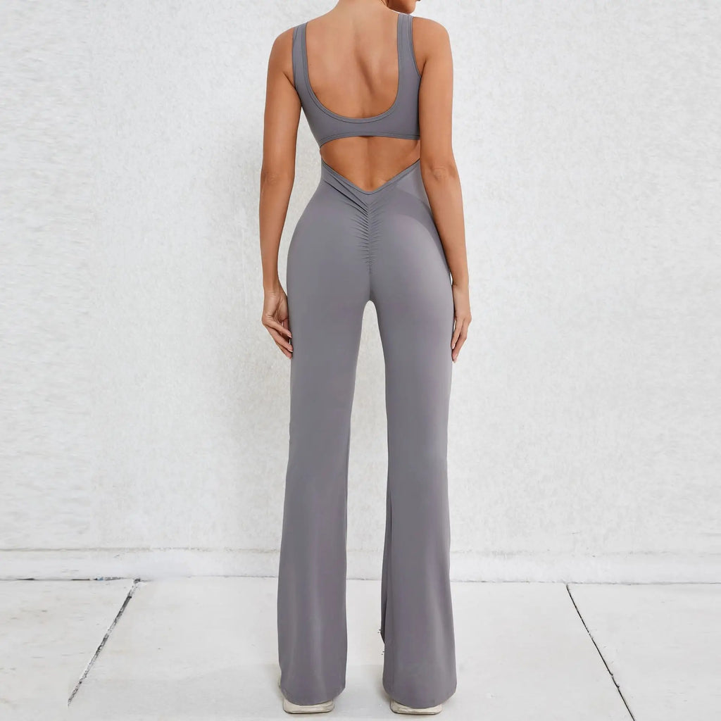 Sexy Back V Yoga Jumpsuit Women Women Sports Jumpsuit Fitness Rompers Training Yoga Suit Sportswear Stretch Workout Bodysuits