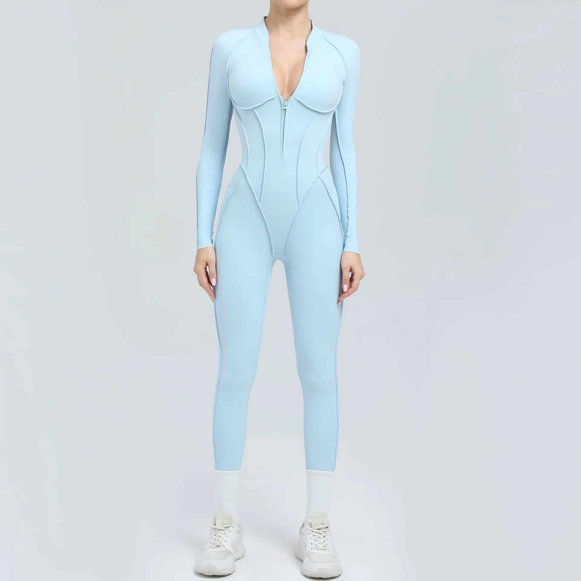 Yoga Suit Gym Set Women Training Sportswear Fitness Long Sleeved Sports Jumpsuit Women Push Up Female Workout Clothes Bodysuits