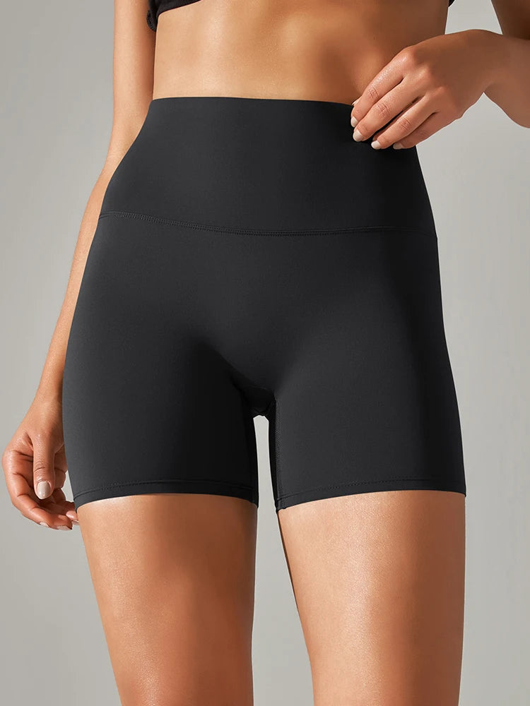 Women's Sports Short Yoga Leggings Squat Proof High Waist Fitness Tight Shorts Quick-Drying Cycling Workout Gym Shorts