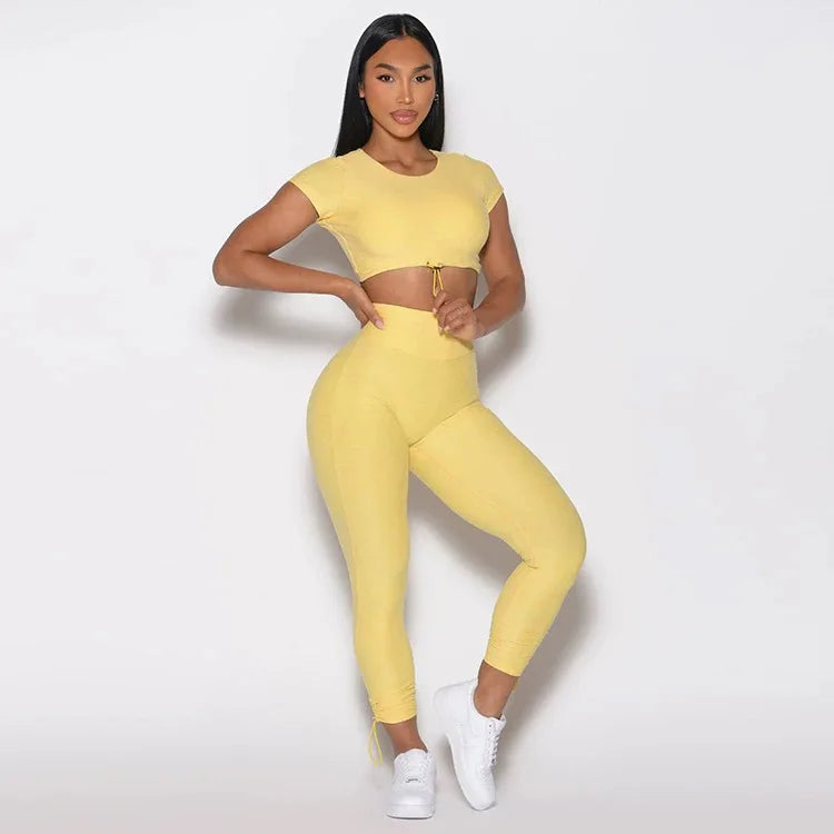 Ensemble Sport Femme — Brassière + Legging Push-Up Yoga & Fitness
