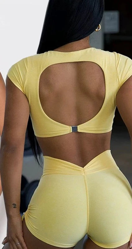Ensemble Sport Femme — Brassière + Legging Push-Up Yoga & Fitness