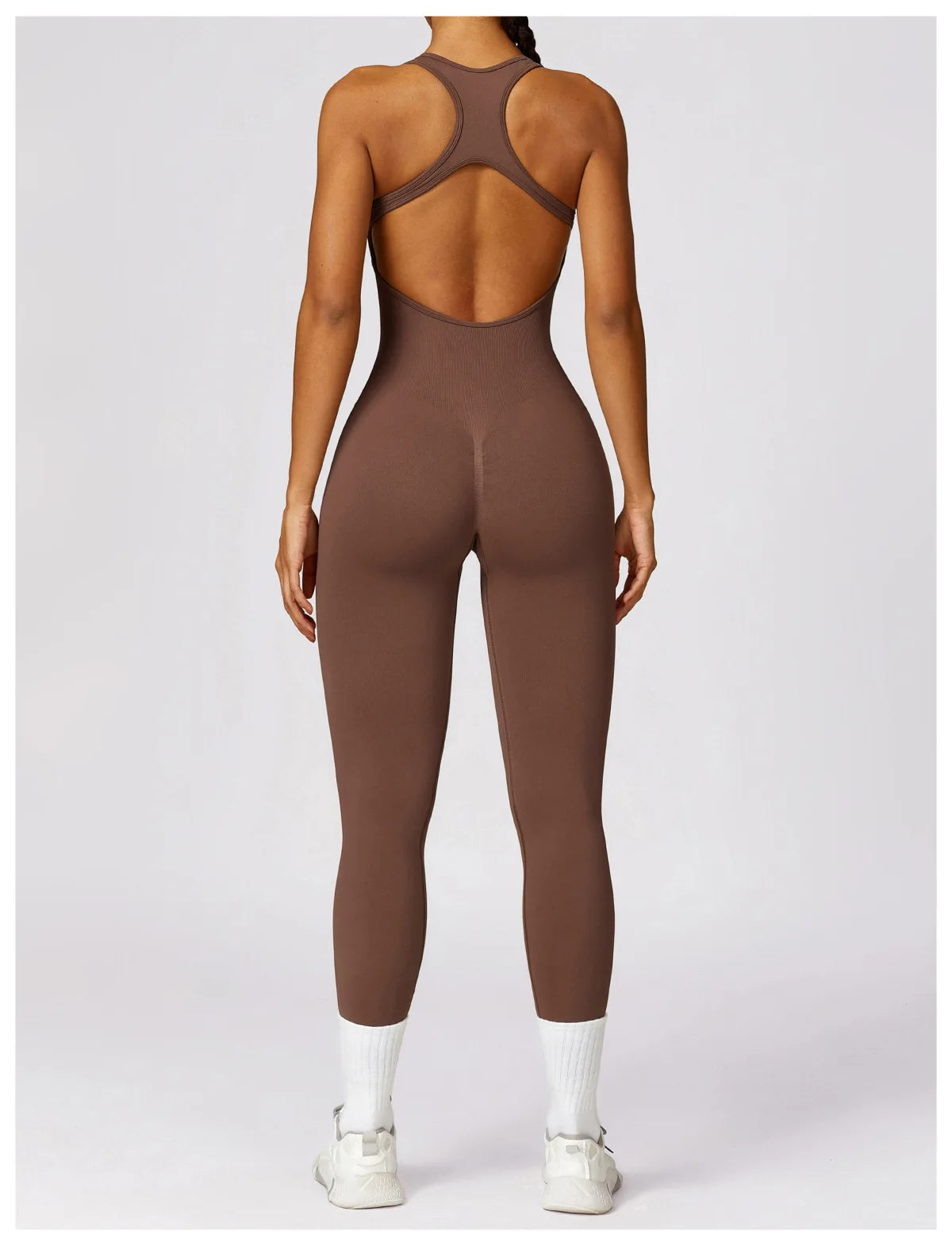 Sexy Back V Jumpsuit Gym Set Women Training Yoga Suit Sportswear Women Sports Jumpsuit Fitness Rompers Stretch Workout Bodysuits