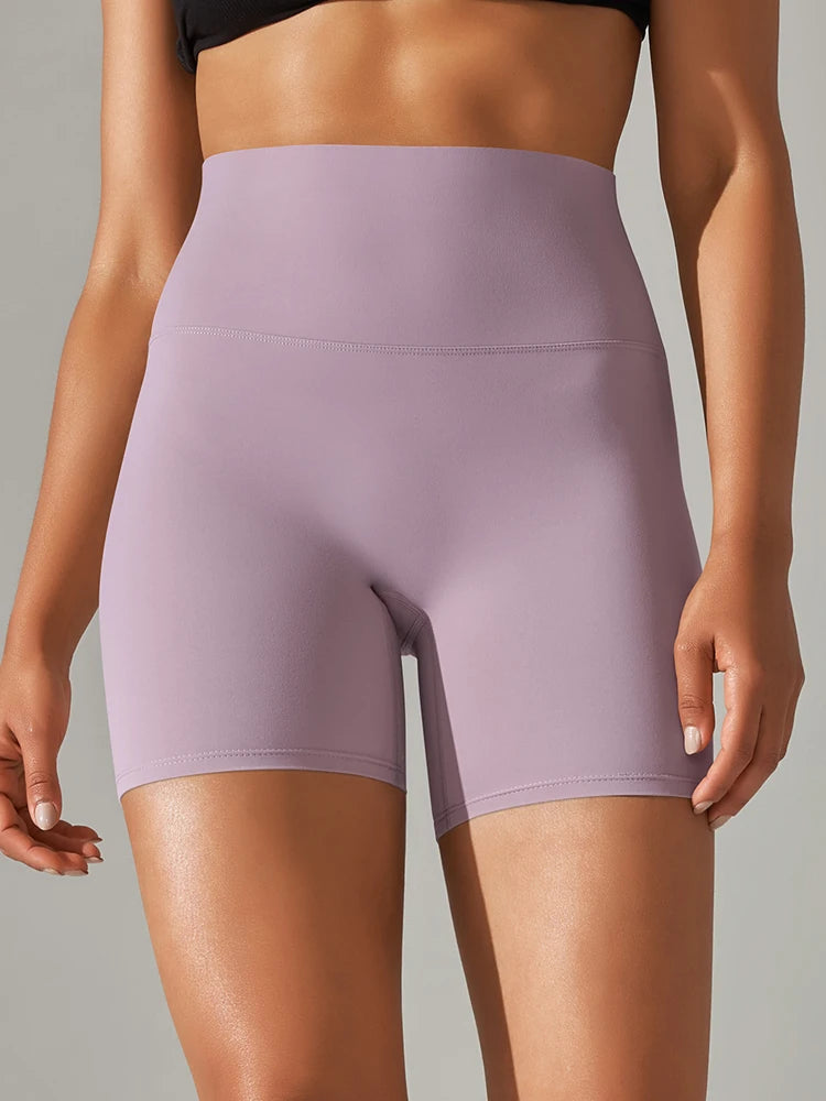 Women's Sports Short Yoga Leggings Squat Proof High Waist Fitness Tight Shorts Quick-Drying Cycling Workout Gym Shorts