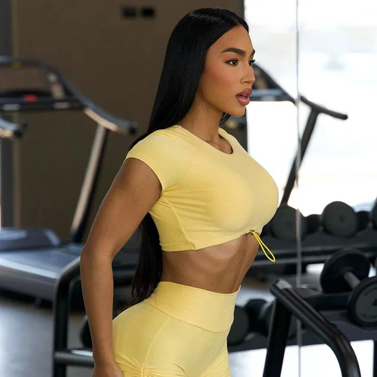Ensemble Sport Femme — Brassière + Legging Push-Up Yoga & Fitness