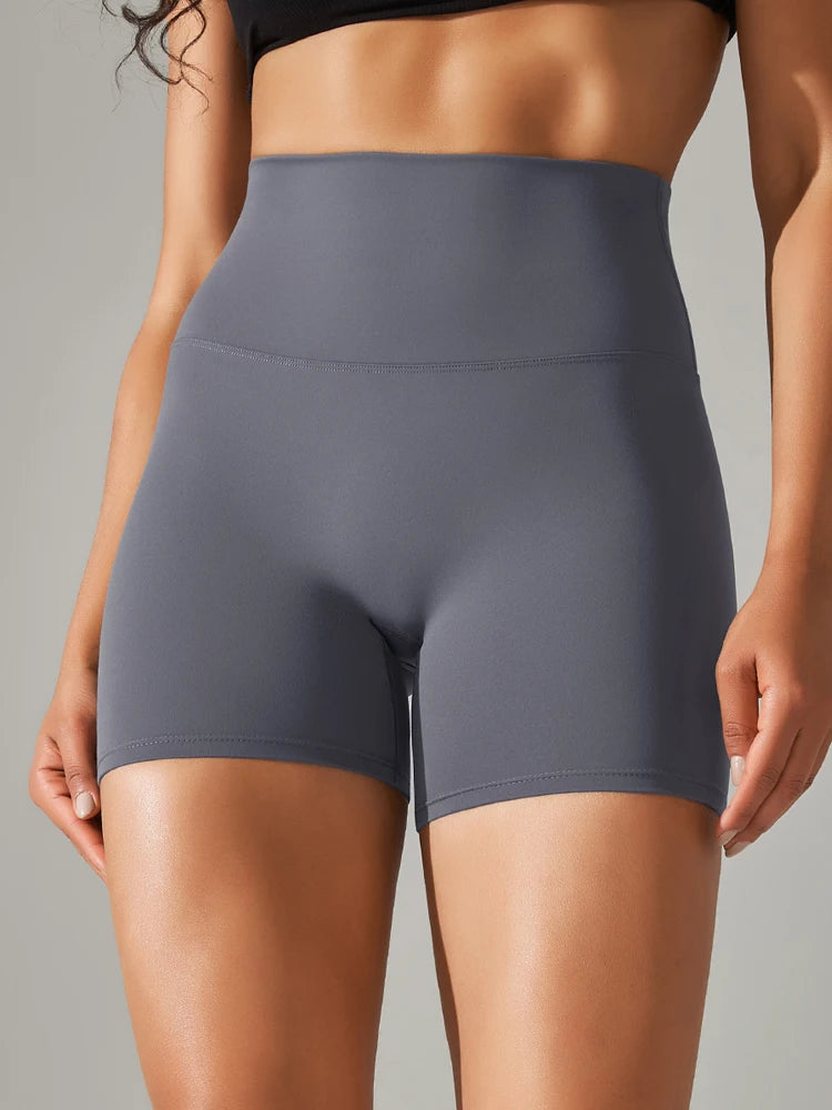 Women's Sports Short Yoga Leggings Squat Proof High Waist Fitness Tight Shorts Quick-Drying Cycling Workout Gym Shorts