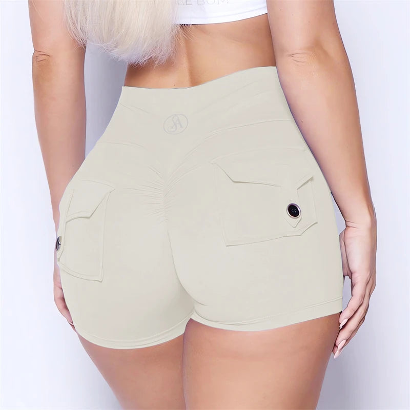 2025 Allure The Band Women Pocket Scrunch Butt Shorts Push Up Gym Sports Shorts Legging For Women Hip Booty Shorts Women Pants