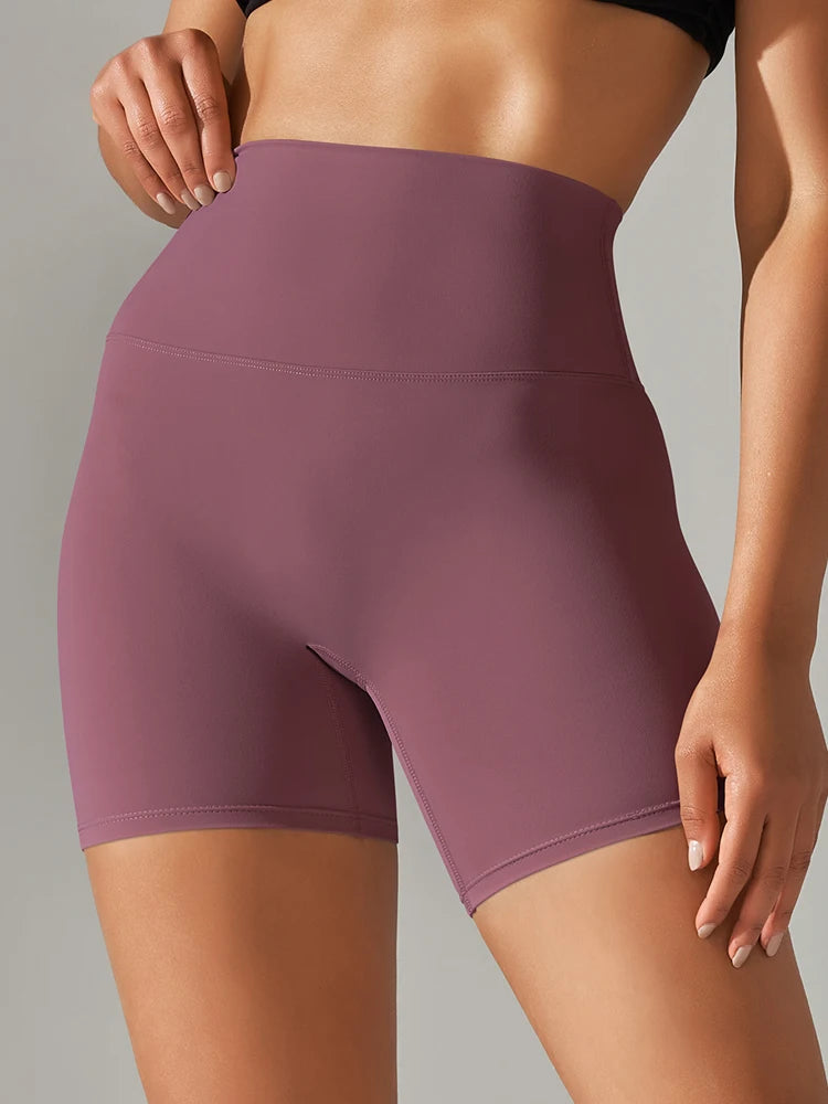 Women's Sports Short Yoga Leggings Squat Proof High Waist Fitness Tight Shorts Quick-Drying Cycling Workout Gym Shorts