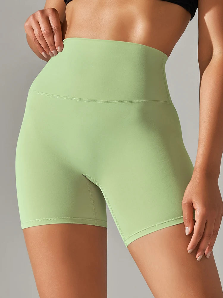 Women's Sports Short Yoga Leggings Squat Proof High Waist Fitness Tight Shorts Quick-Drying Cycling Workout Gym Shorts