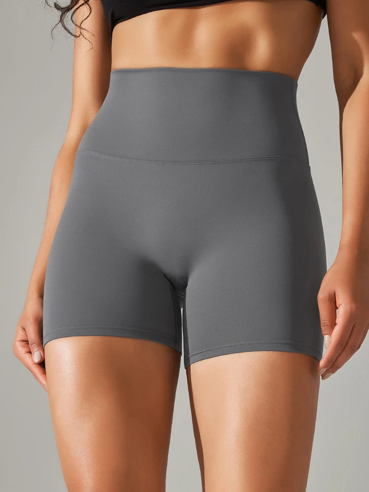 Women's Sports Short Yoga Leggings Squat Proof High Waist Fitness Tight Shorts Quick-Drying Cycling Workout Gym Shorts