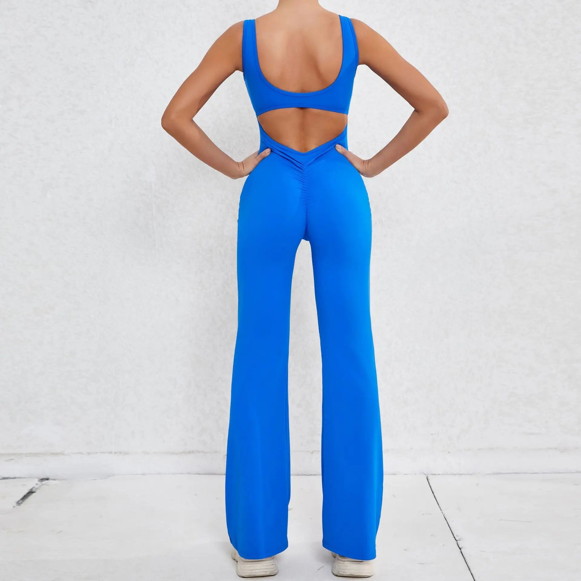 Sexy Back V Yoga Jumpsuit Women Women Sports Jumpsuit Fitness Rompers Training Yoga Suit Sportswear Stretch Workout Bodysuits