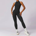 Ctenkevet Woman V Back Sport Outfit For Gym Workout Yoga Wear Women Fitness Activewear Female Gym Workout Zippers Overalls