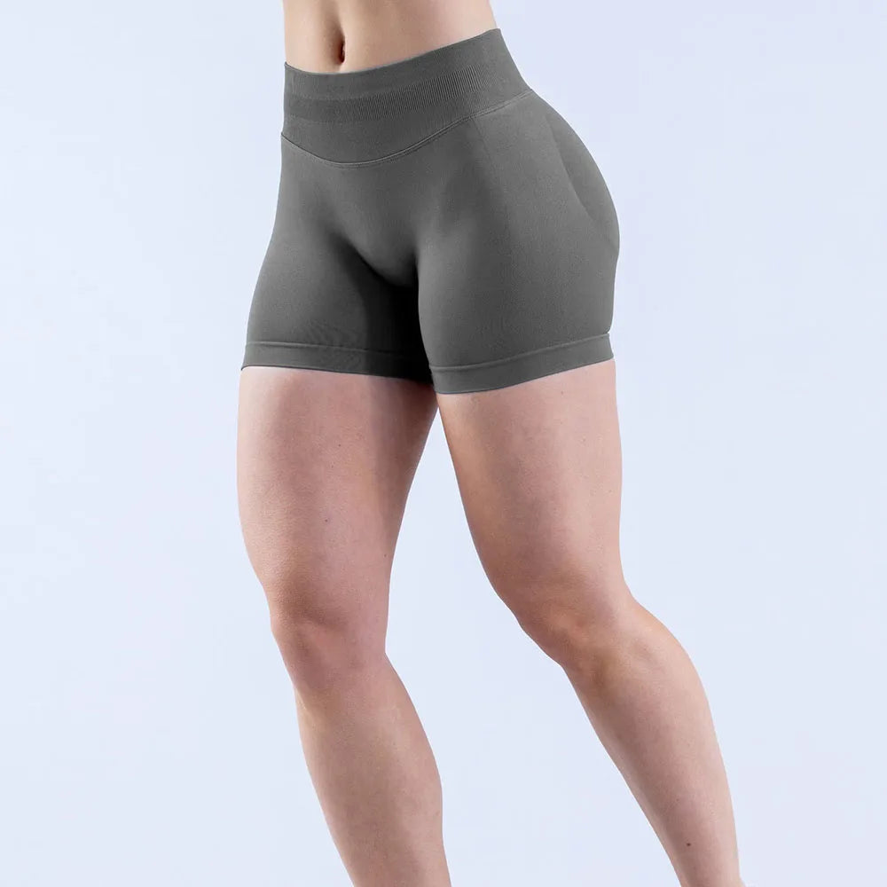 D 10g0  Gym Shorts Workout Biker Short Impact Shorts with  Low Waist Seamless Yoga Shorts Scrunch Stretch Fitness