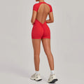 Ningyu Sporty Jumpsuit Sport Outfit for Woman Backless Bodycon Yoga Set Sports Overalls Gym Set Women Suit Fitness Yoga Clothes
