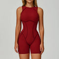 Short Jumpsuit Sport Set Women Gym Workout Clothes for Women Yoga Set 3D Outline Design One Piece Active Wear Backless Tracksuit