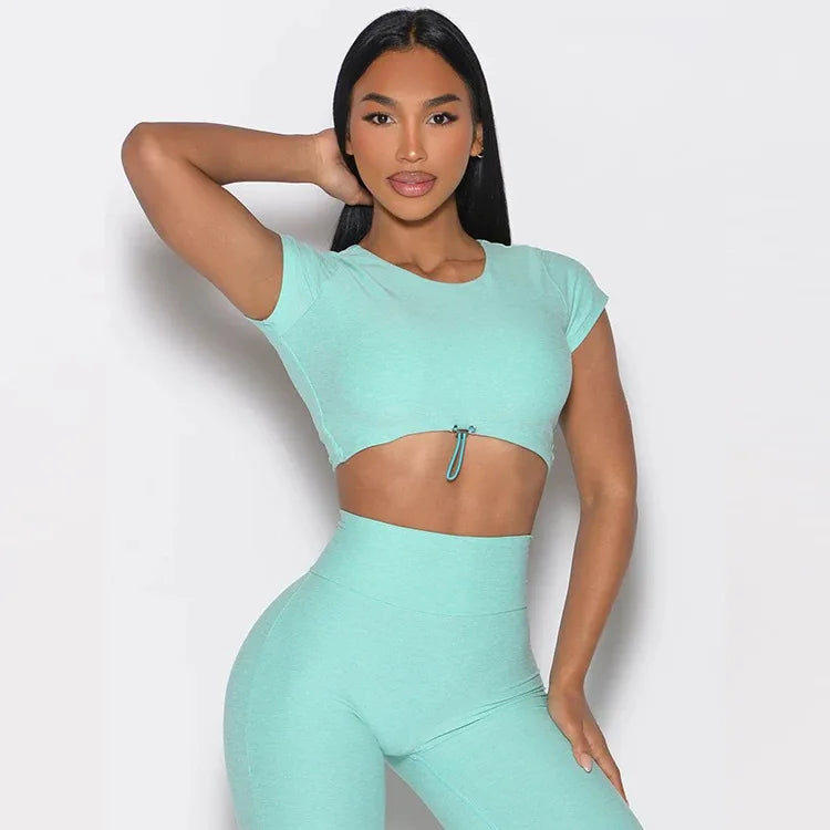 Ensemble Sport Femme — Brassière + Legging Push-Up Yoga & Fitness