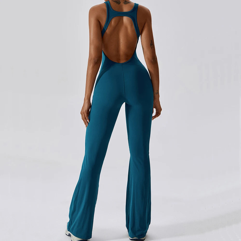 Women Training Yoga Suit Sportswear Gym Set Women 1 Pcs Sports Jumpsuit Fitness Rompers Stretch Female Push Up Workout Bodysuits