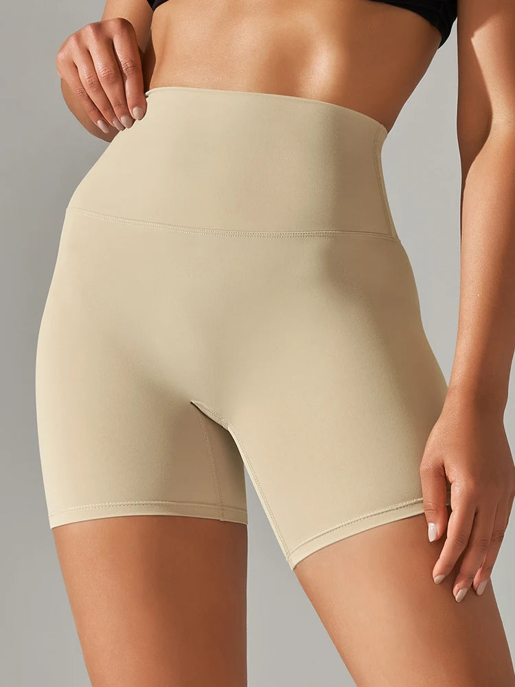 Women's Sports Short Yoga Leggings Squat Proof High Waist Fitness Tight Shorts Quick-Drying Cycling Workout Gym Shorts