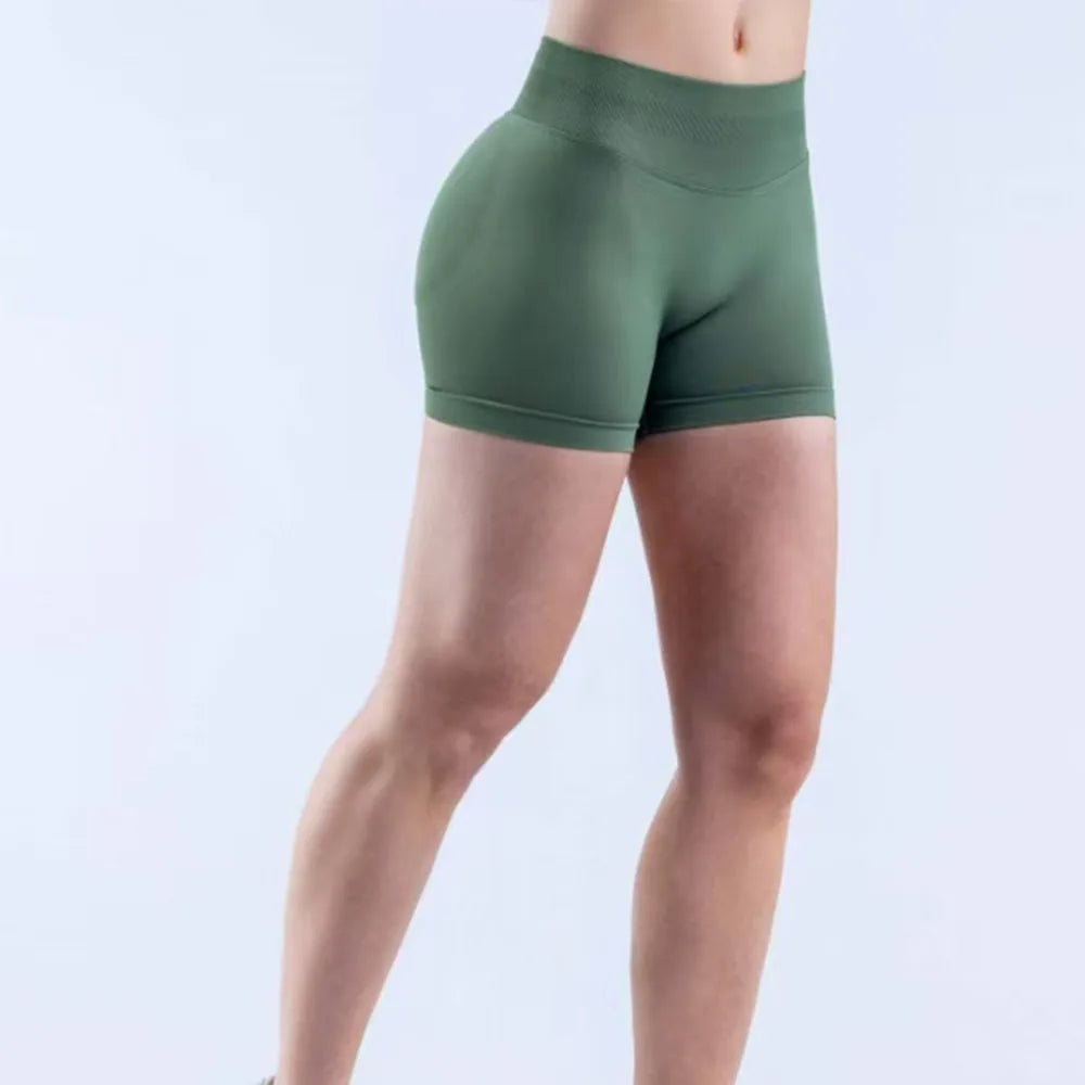 D 10g0  Gym Shorts Workout Biker Short Impact Shorts with  Low Waist Seamless Yoga Shorts Scrunch Stretch Fitness