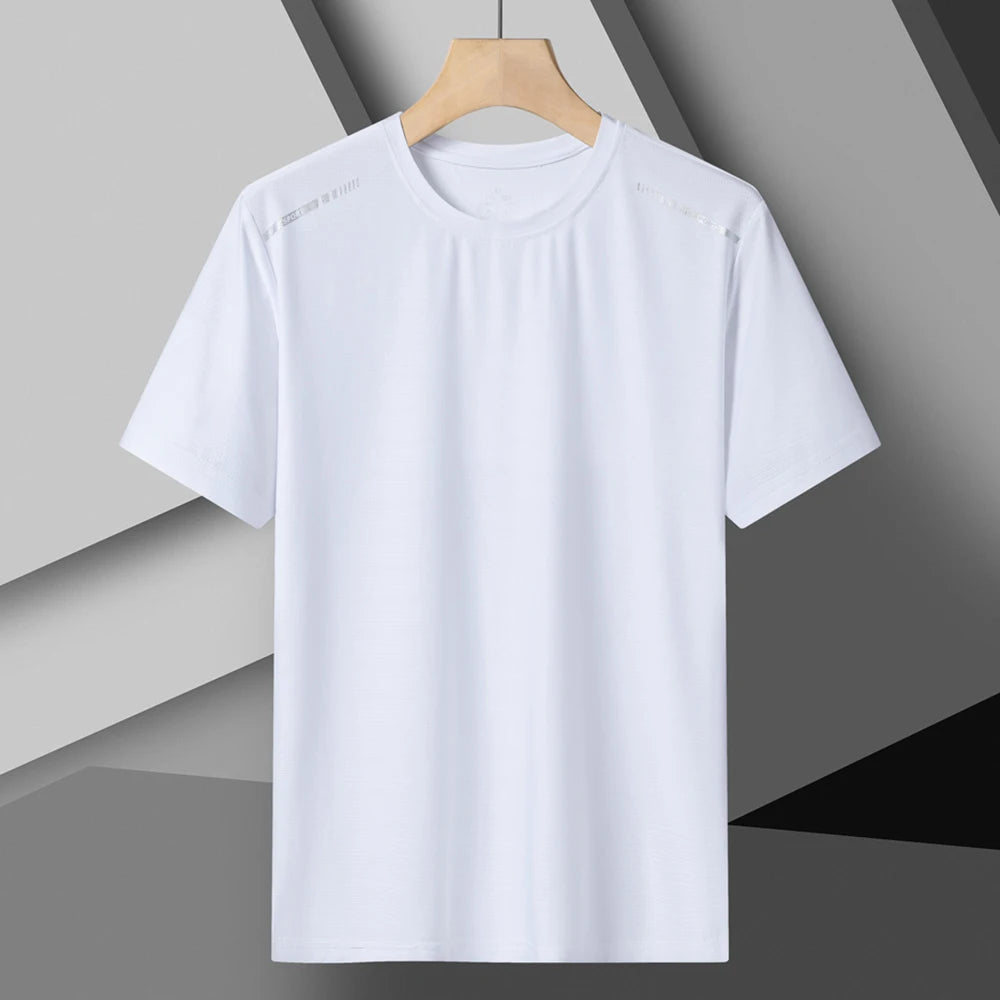 Women Quick-Drying Ice Silk Cool Reflective High Elastic  Breathable Sports T-Shirt Tees Fitness Gym Workout Shirt