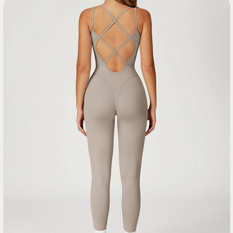 Women Bodysuits Tummy Control Butt Lifting Sports Shapewea Fitness Sports Bodysuit Yoga Suit Women's Gym PushUp Workout Clothes
