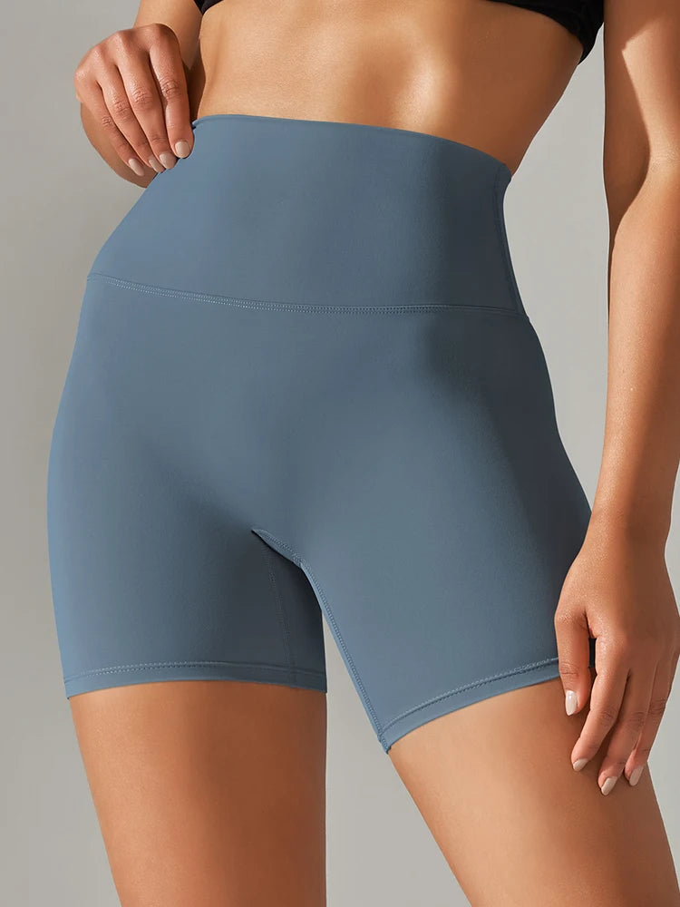 Women's Sports Short Yoga Leggings Squat Proof High Waist Fitness Tight Shorts Quick-Drying Cycling Workout Gym Shorts