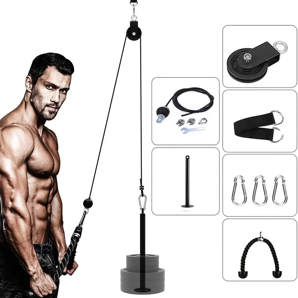 Accessoires de fitness à poulie (9 pièces)