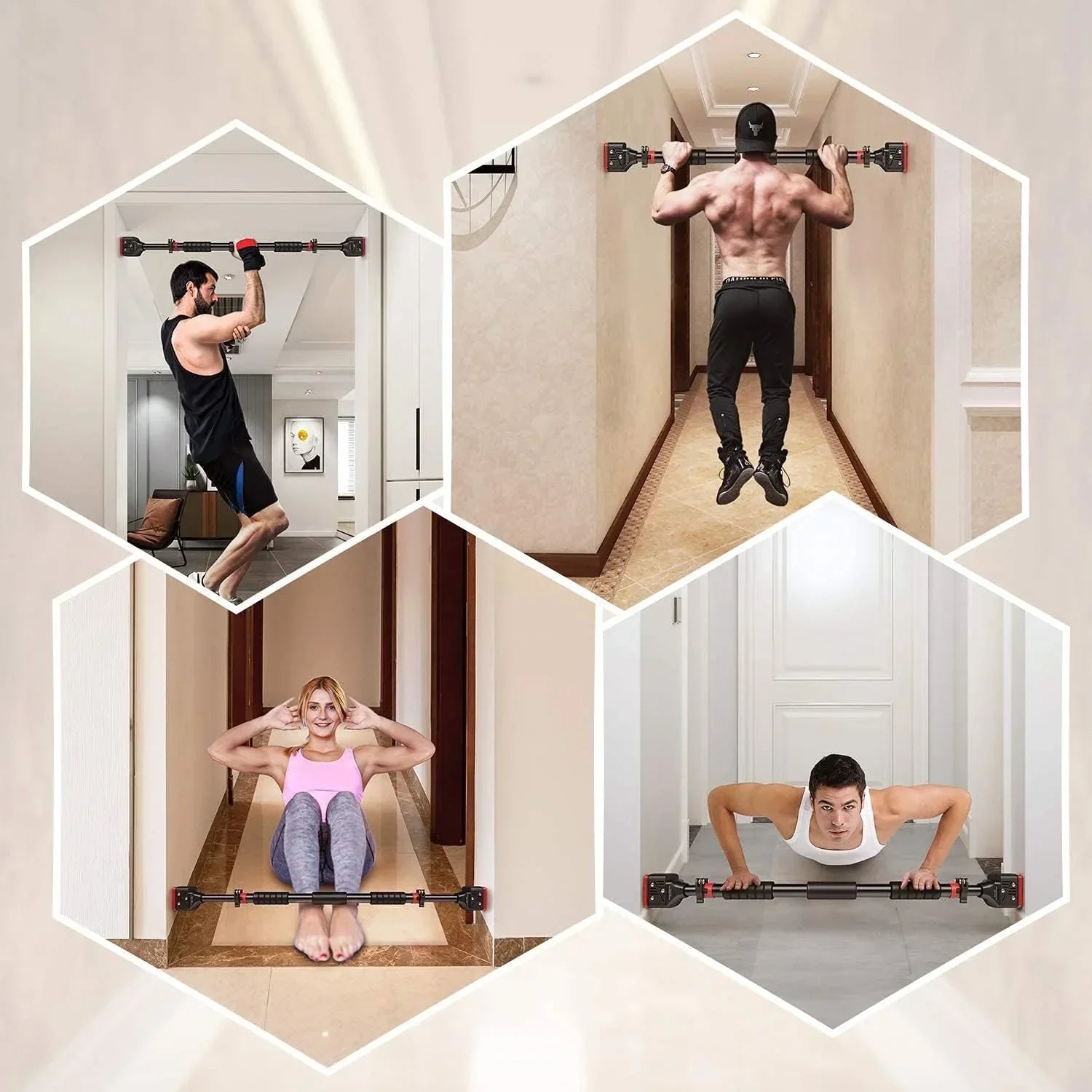 Barre de traction horizontale pour fitness