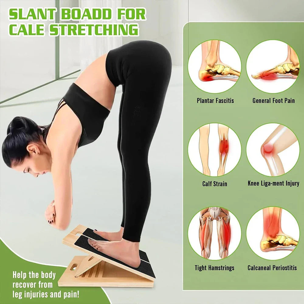 Planche d’inclinaison pliable - Étireur ajustable pour mollets et chevilles