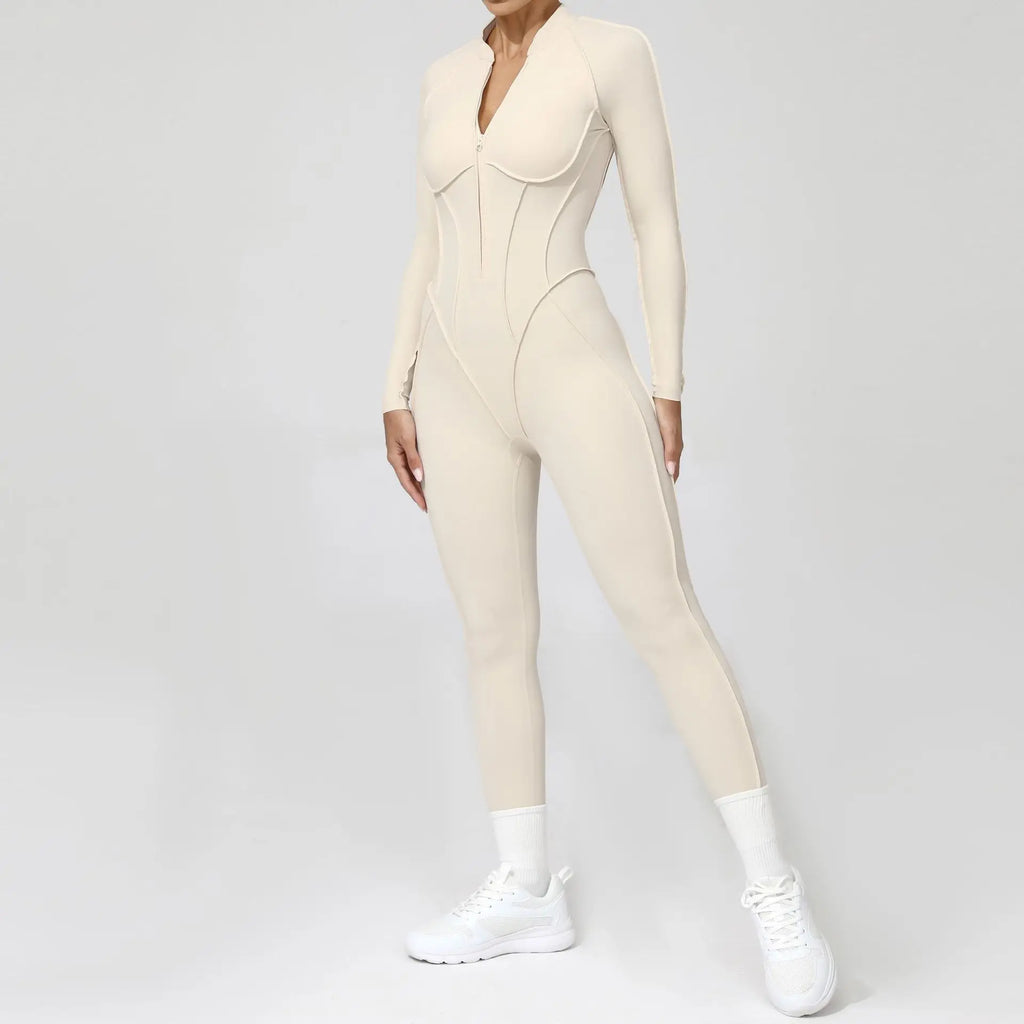 Yoga Suit Gym Set Women Training Sportswear Fitness Long Sleeved Sports Jumpsuit Women Push Up Female Workout Clothes Bodysuits