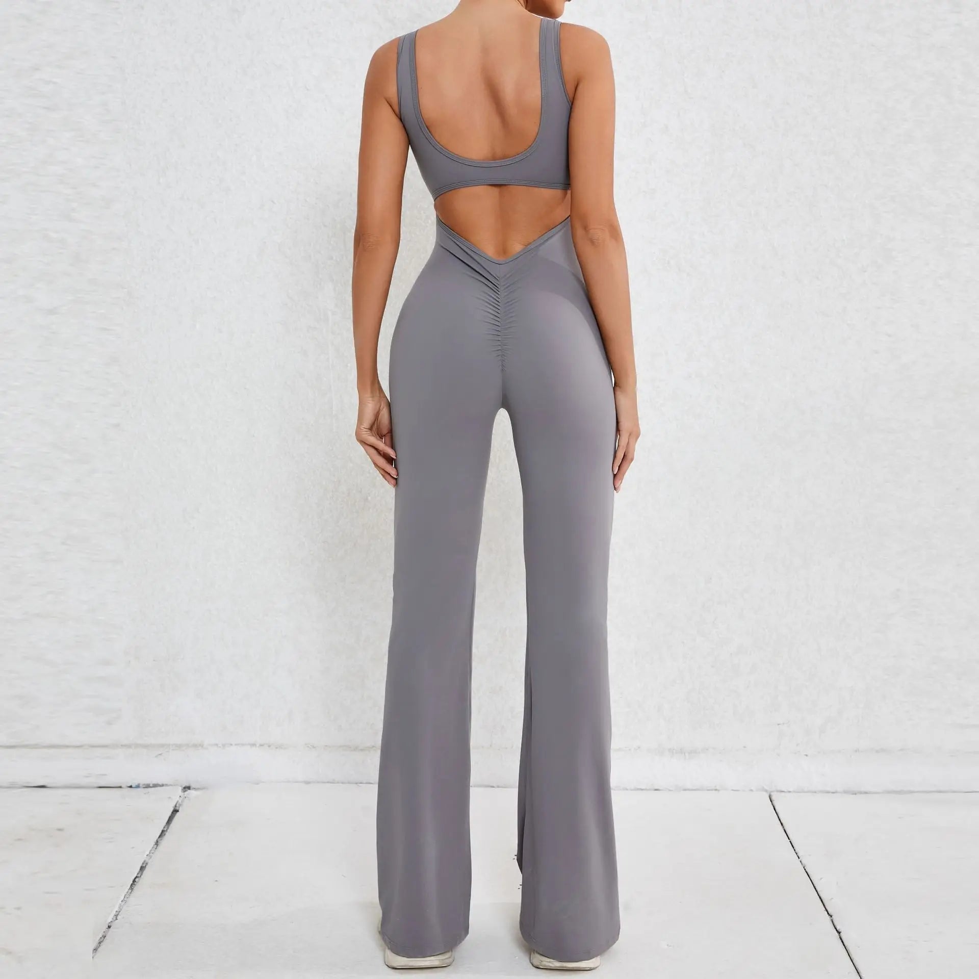 Sexy Back V Yoga Jumpsuit Women Women Sports Jumpsuit Fitness Rompers Training Yoga Suit Sportswear Stretch Workout Bodysuits