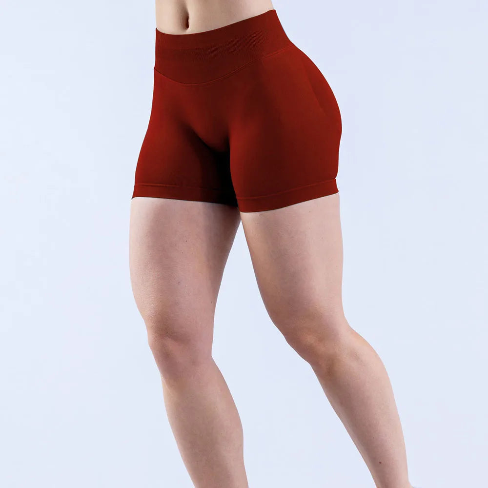 D 10g0  Gym Shorts Workout Biker Short Impact Shorts with  Low Waist Seamless Yoga Shorts Scrunch Stretch Fitness