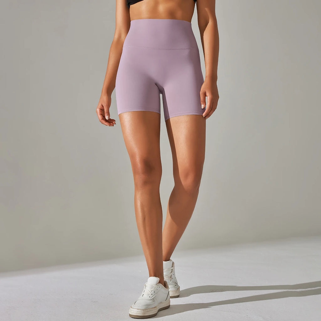 Women's Sports Short Yoga Leggings Squat Proof High Waist Fitness Tight Shorts Quick-Drying Cycling Workout Gym Shorts