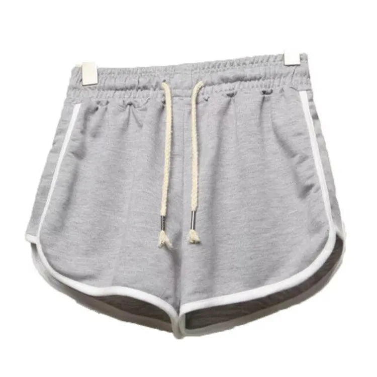 Women Striped Casual Shorts Korean Harajuku Loose All Match Sports Shorts Summer Fashion Simple Yoga Thin Mini Shorts Female