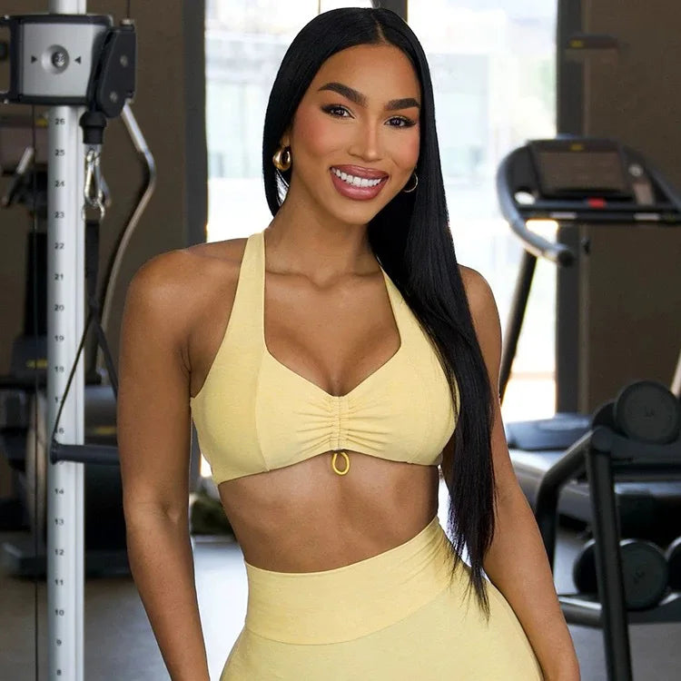 Ensemble Sport Femme — Brassière + Legging Push-Up Yoga & Fitness