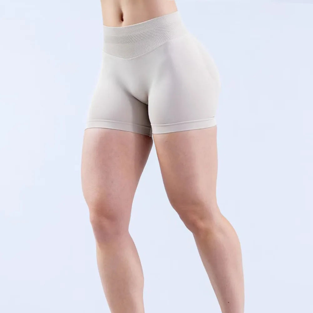D 10g0  Gym Shorts Workout Biker Short Impact Shorts with  Low Waist Seamless Yoga Shorts Scrunch Stretch Fitness
