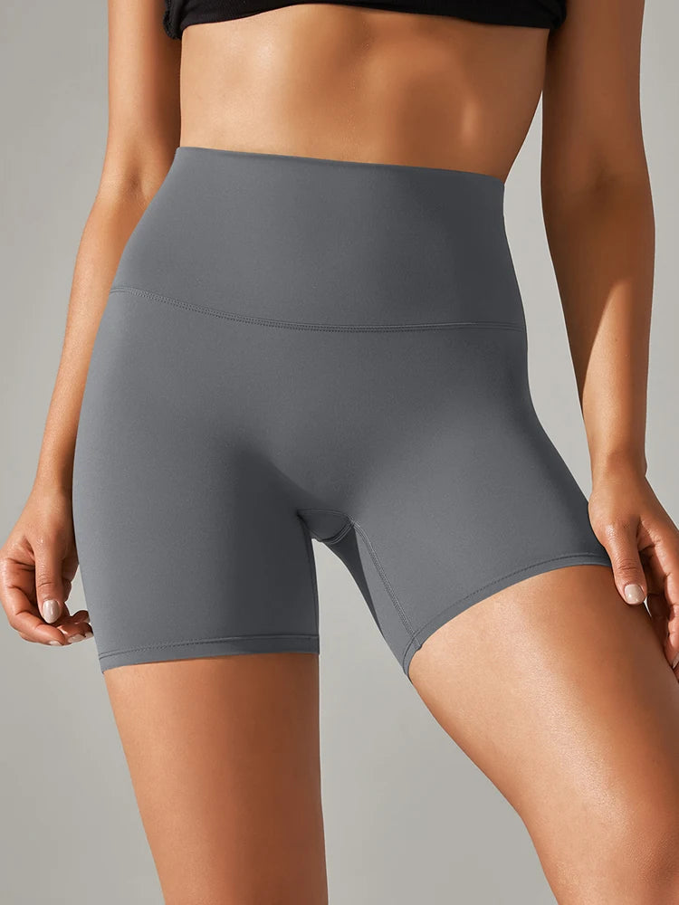 Women's Sports Short Yoga Leggings Squat Proof High Waist Fitness Tight Shorts Quick-Drying Cycling Workout Gym Shorts