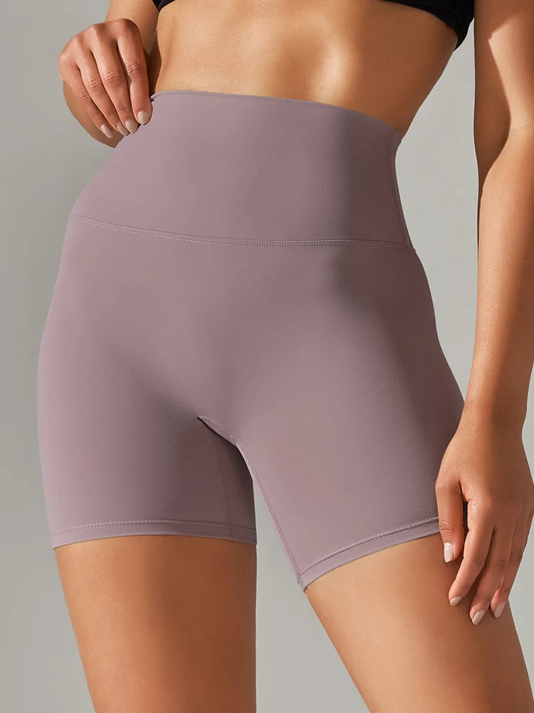 Women's Sports Short Yoga Leggings Squat Proof High Waist Fitness Tight Shorts Quick-Drying Cycling Workout Gym Shorts