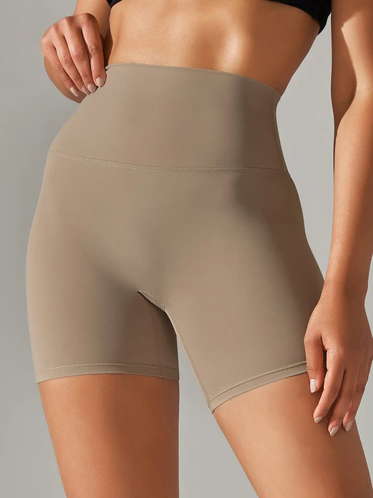 Women's Sports Short Yoga Leggings Squat Proof High Waist Fitness Tight Shorts Quick-Drying Cycling Workout Gym Shorts