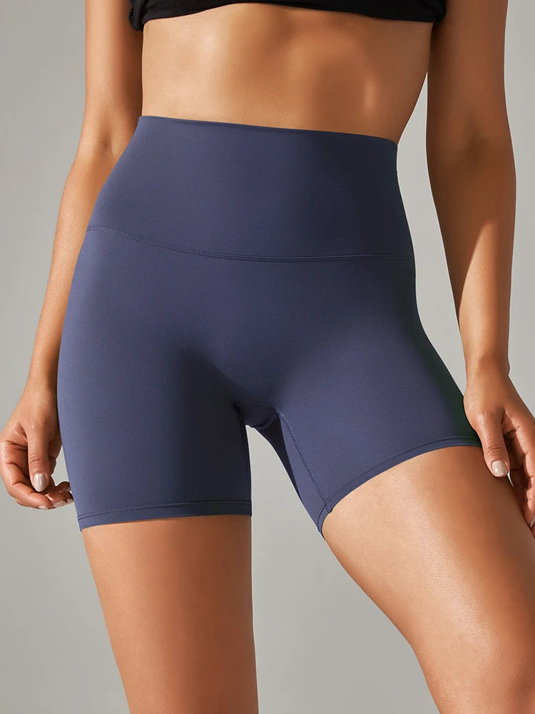 Women's Sports Short Yoga Leggings Squat Proof High Waist Fitness Tight Shorts Quick-Drying Cycling Workout Gym Shorts