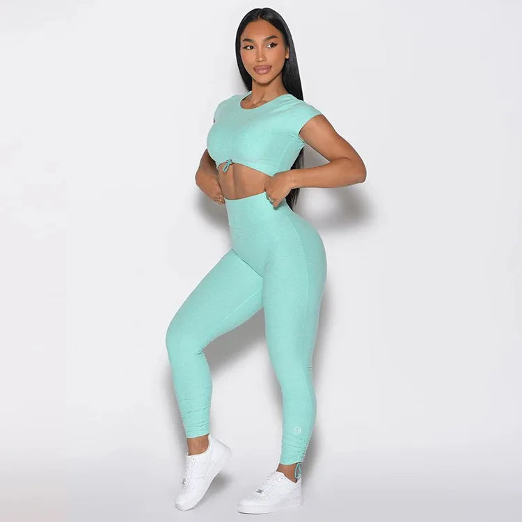 Ensemble Sport Femme — Brassière + Legging Push-Up Yoga & Fitness