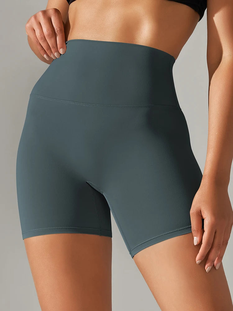 Women's Sports Short Yoga Leggings Squat Proof High Waist Fitness Tight Shorts Quick-Drying Cycling Workout Gym Shorts