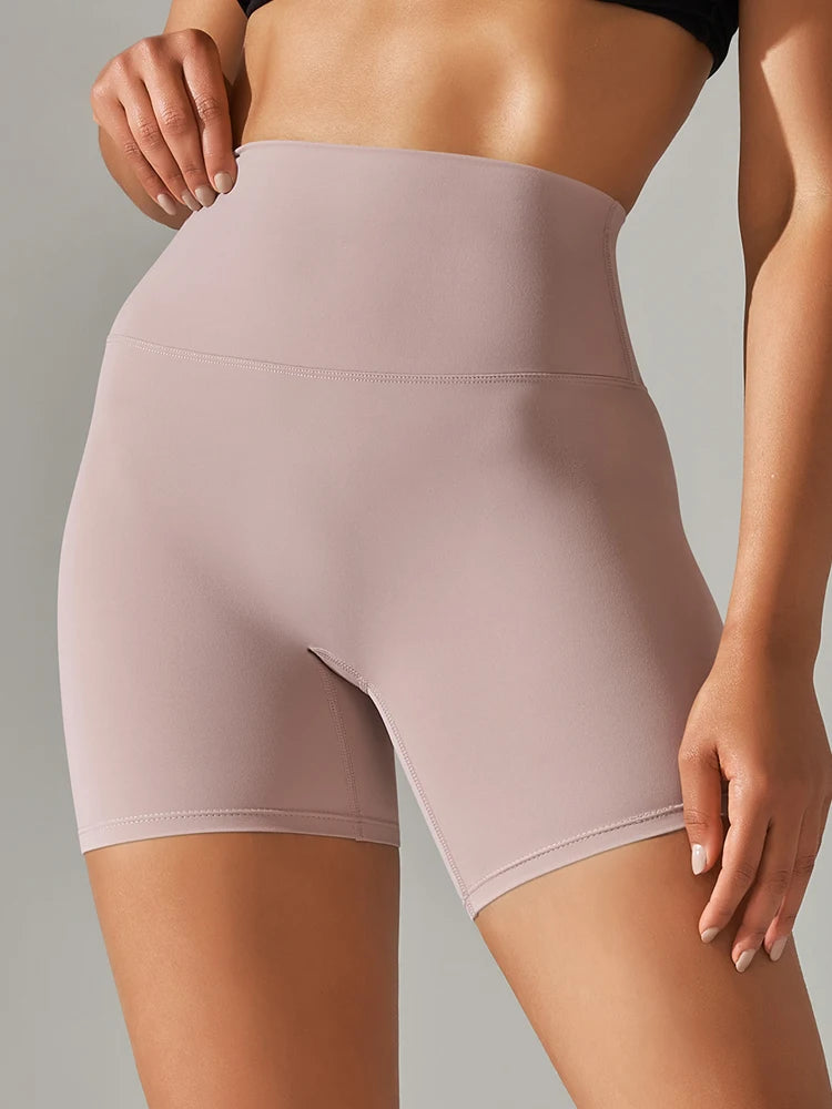 Women's Sports Short Yoga Leggings Squat Proof High Waist Fitness Tight Shorts Quick-Drying Cycling Workout Gym Shorts