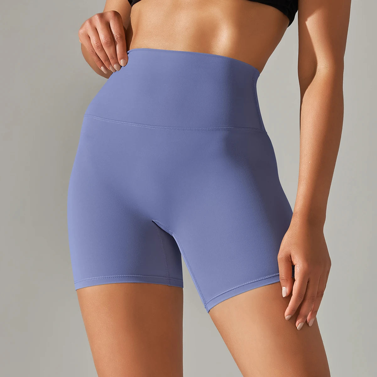 Women's Sports Short Yoga Leggings Squat Proof High Waist Fitness Tight Shorts Quick-Drying Cycling Workout Gym Shorts