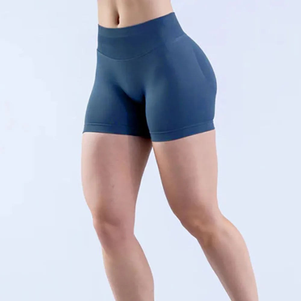 D 10g0  Gym Shorts Workout Biker Short Impact Shorts with  Low Waist Seamless Yoga Shorts Scrunch Stretch Fitness