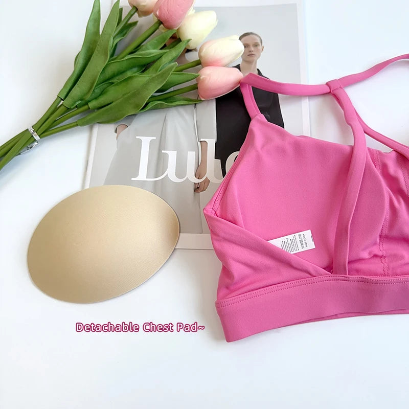 Solid Color Gym Bike Yoga Set Short Legging Cross Back Sport Bra 2pc Tracksuit Athletic Women Gym Suit Comprehensive Training👚