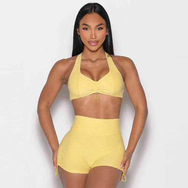 Ensemble Sport Femme — Brassière + Legging Push-Up Yoga & Fitness